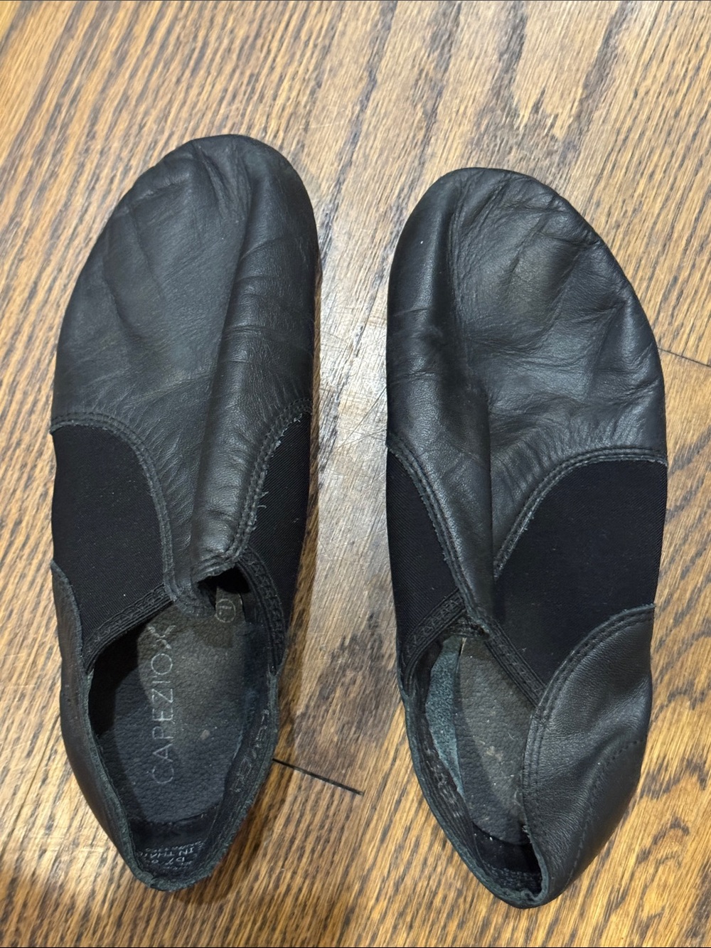 Capezio Black Slip-On Dance Sneakers